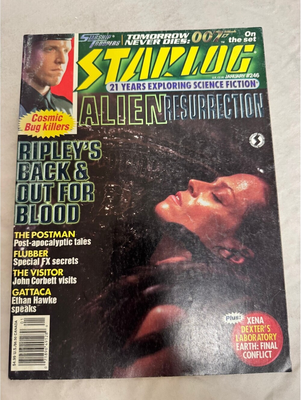 Starlog Magazine Issue 246 January 1998 Alien Resurrection Cover